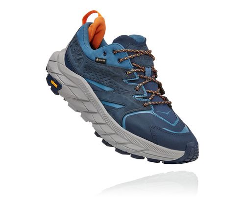 Hoka One One Anacapa Low GORE-TEX Vandringskängor Herr Outer Space / Real Teal | 12MKUYARC