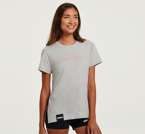 Hoka One One Brand Tee Löpar T Shirt Dam Grå | 03YWFTXAC