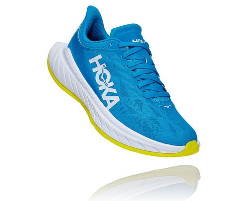 Hoka One One Carbon X 2 Stabila Löparskor Dam Blå | 96FCMNHWA