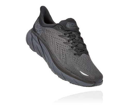 Hoka One One Clifton 8 Stabila Löparskor Herr Svarta Svarta | 32AYGORNJ