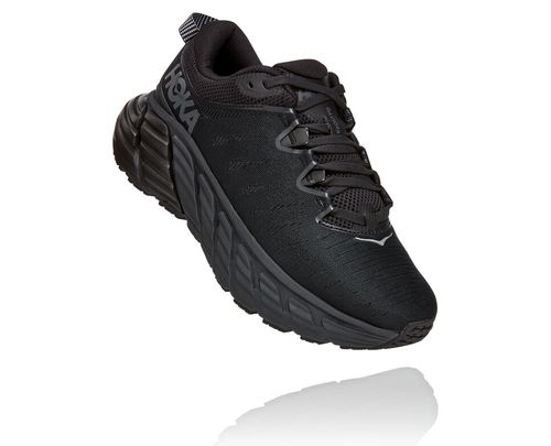 Hoka One One Gaviota 3 Stabila Löparskor Herr Svarta Svarta | 45QSMLUBE