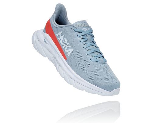 Hoka One One Mach 4 Stabila Löparskor Dam Blå Korall | 49OWFMGSJ