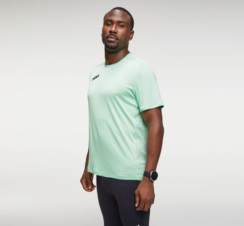 Hoka One One Performance Korta Sleeve T-shirt Herr Gröna | 17BNYZTHG