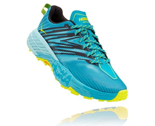 Hoka One One Speedgoat 4 Trail löparskor Dam Blå | 01RDYHTPE