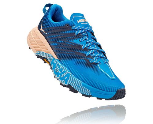 Hoka One One Speedgoat 4 Trail löparskor Dam Indigo Aprikos | 60DHPYNBR