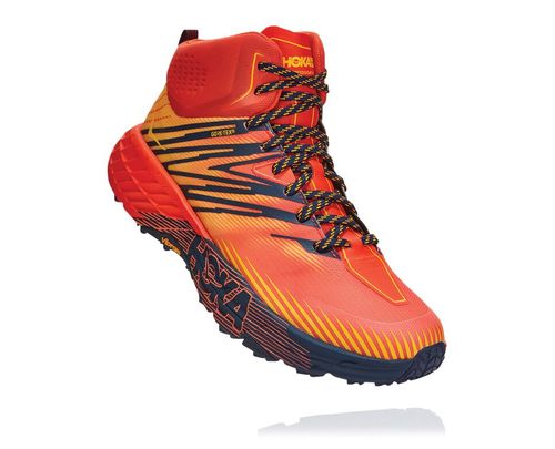 Hoka One One Speedgoat Mid GORE-TEX 2 Vandringskängor Herr Svarta Blå | 46VQGNBZK