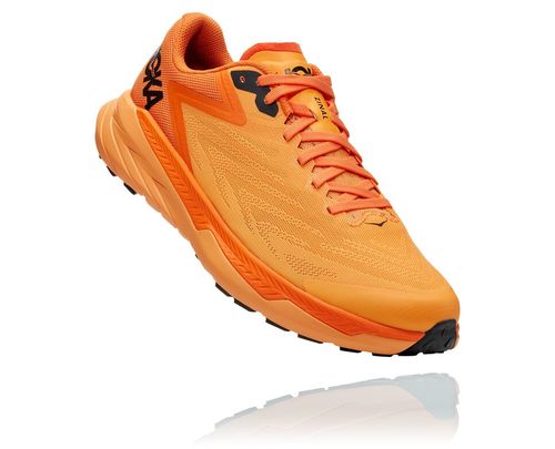 Hoka One One Zinal Trail löparskor Herr Orange Orange | 86NVRDZKJ