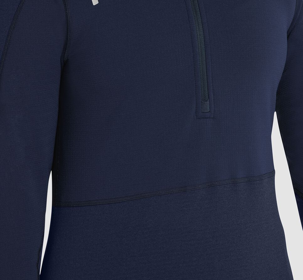 Hoka One One 1/2 Zip Mellanlager Löpartopp Dam Moonlit Ocean | 56DMKOHUA