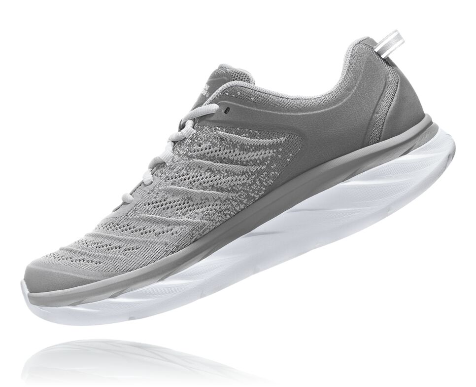 Hoka One One Akasa Stabila Löparskor Herr Frost Gray /Silver Sconce | 34CXDVPIT