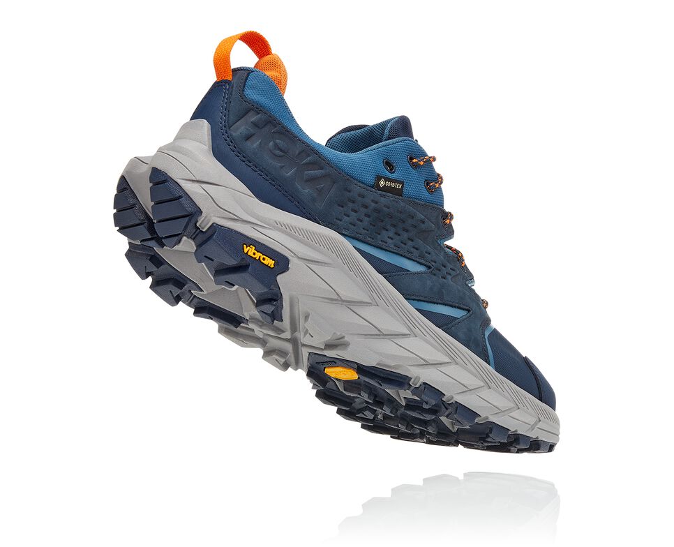 Hoka One One Anacapa Low GORE-TEX Vandringskängor Herr Outer Space / Real Teal | 12MKUYARC