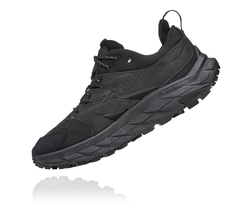 Hoka One One Anacapa Low GORE-TEX Vandringskängor Herr Svarta Svarta | 24WKSPAFE