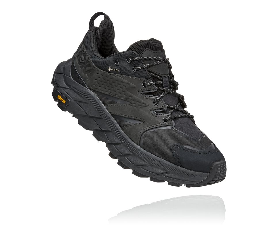 Hoka One One Anacapa Low GORE-TEX Vandringskängor Herr Svarta Svarta | 24WKSPAFE