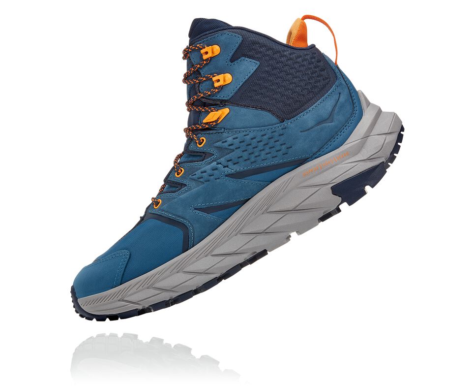 Hoka One One Anacapa Mid GORE-TEX Vandringskängor Herr Real Teal / Outer Space | 08SHGYAIB