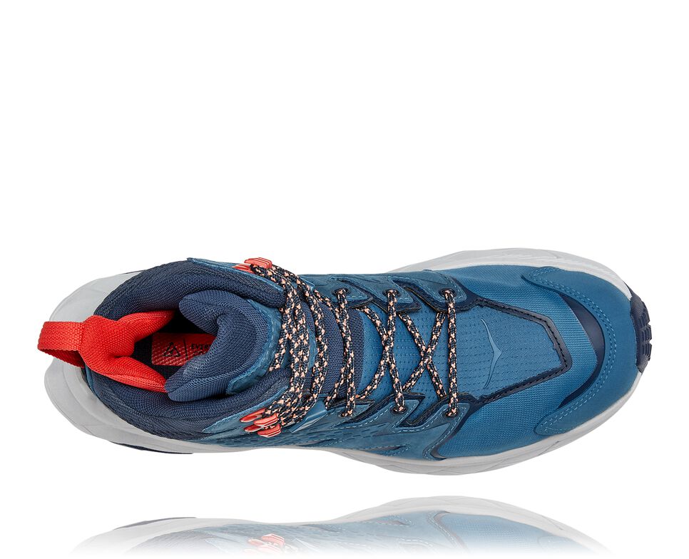 Hoka One One Anacapa Mid GORE-TEX Vandringskängor Dam Real Teal / Outer Space | 24PRXSJKO