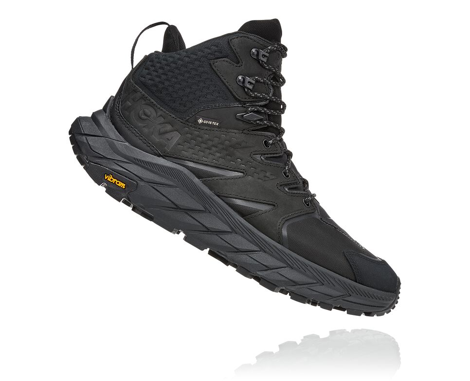 Hoka One One Anacapa Mid GORE-TEX Vandringskängor Herr Svarta Svarta | 25OXBQFEW