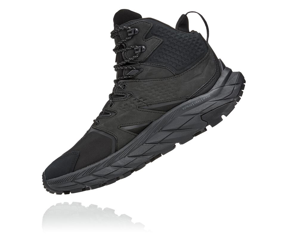 Hoka One One Anacapa Mid GORE-TEX Vandringskängor Herr Svarta Svarta | 25OXBQFEW