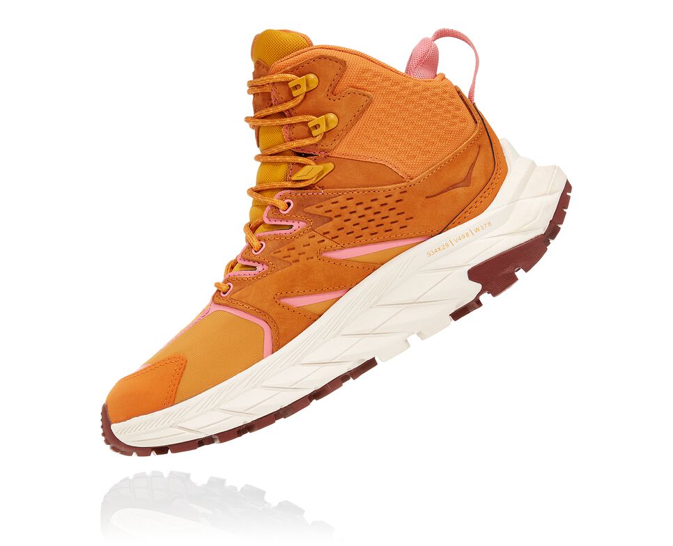 Hoka One One Anacapa Mid GORE-TEX Vandringskängor Dam Gula | 50KDTBMWQ