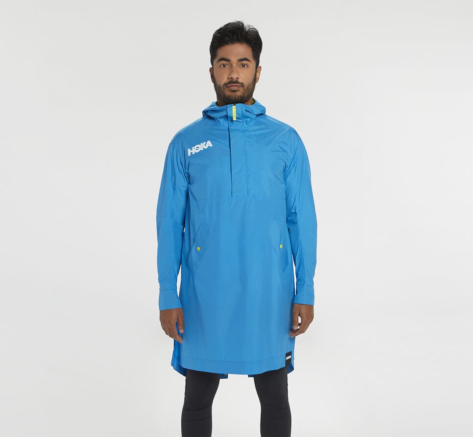 Hoka One One Anorak Packable Lätta Jacka Unisex Blå | 58WSGOTAI