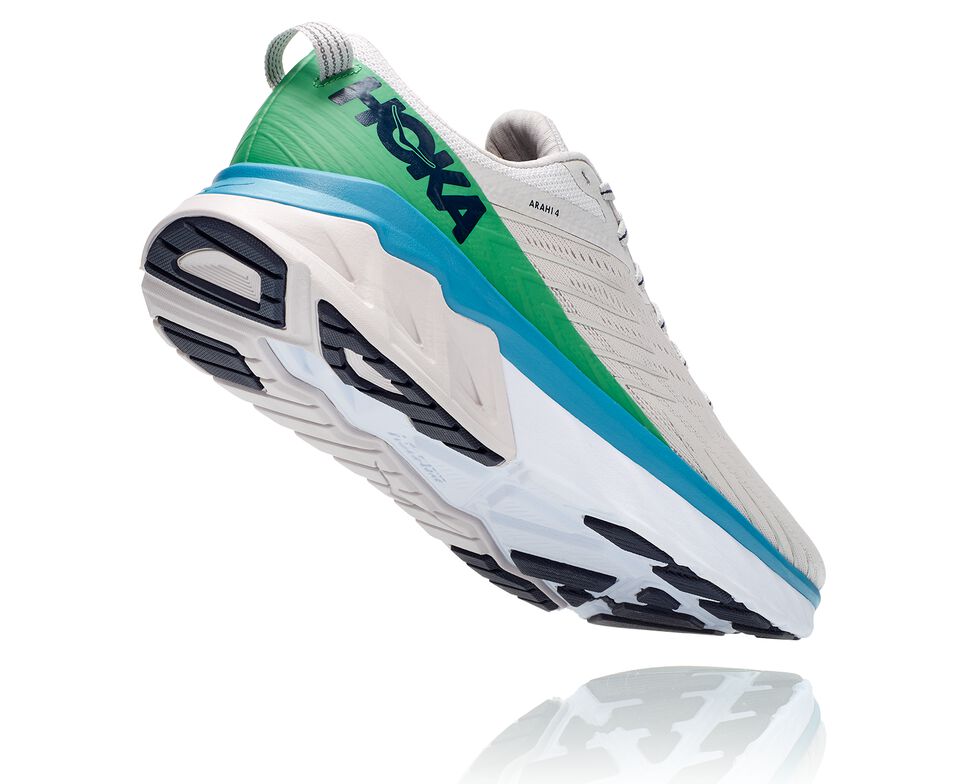 Hoka One One Arahi 4 Stabila Löparskor Herr Lunar Rock / Nimbus Cloud | 61DBVGAKT