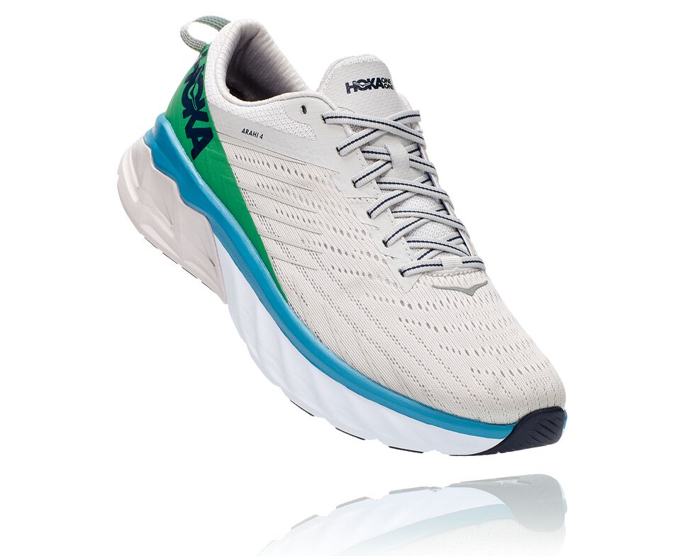 Hoka One One Arahi 4 Stabila Löparskor Herr Lunar Rock / Nimbus Cloud | 61DBVGAKT