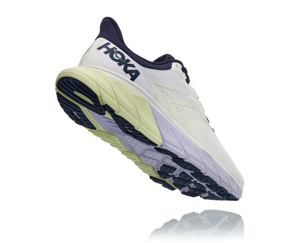 Hoka One One Arahi 5 Stabila Löparskor Dam Blanc De Blanc / Outer Space | 06OQJLMRX