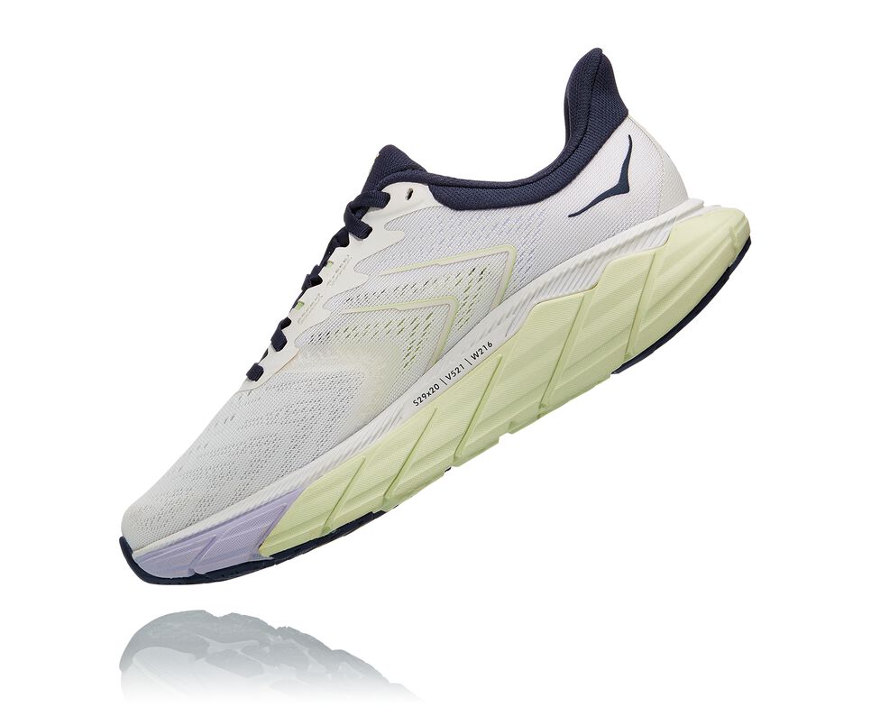 Hoka One One Arahi 5 Stabila Löparskor Dam Blanc De Blanc / Outer Space | 09IFMKSWZ