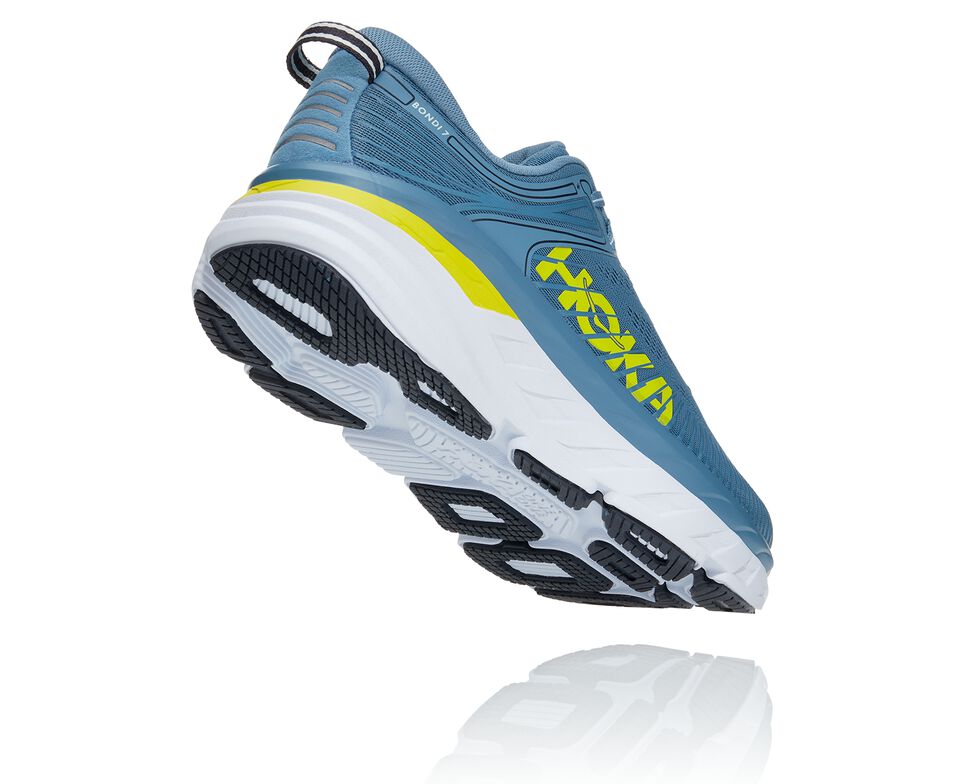 Hoka One One Bondi 7 Stabila Löparskor Herr Blå | 27RGWEHCZ