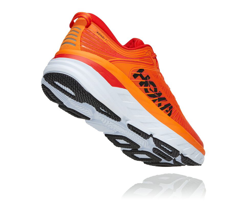 Hoka One One Bondi 7 Stabila Löparskor Herr Orange | 97QEXNVPK