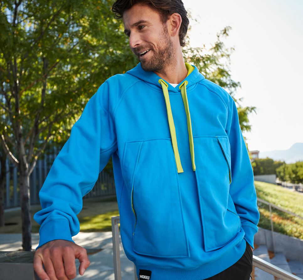 Hoka One One Bondi Hoodie Unisex Blå | 15ODBCEKG