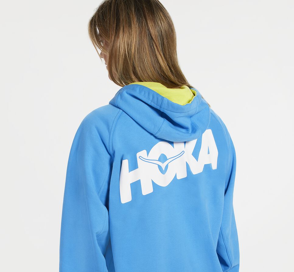 Hoka One One Bondi Hoodie Unisex Blå | 15ODBCEKG