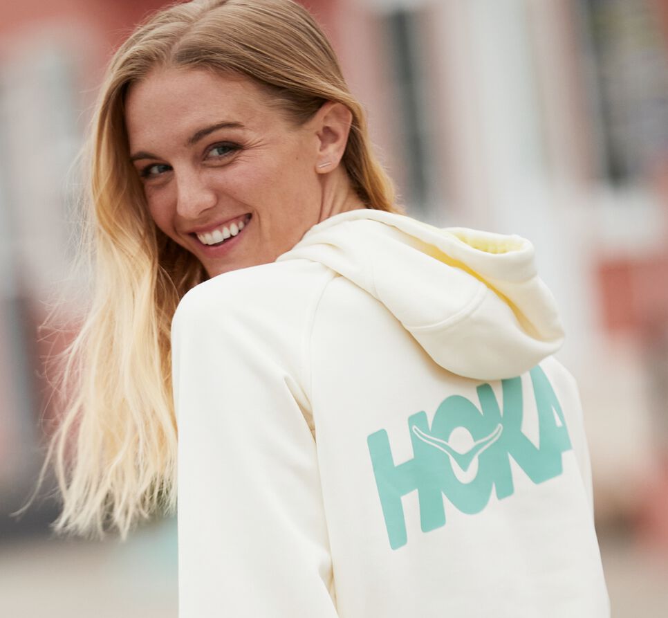 Hoka One One Bondi Hoodie Unisex Vita | 04GVMOLEZ