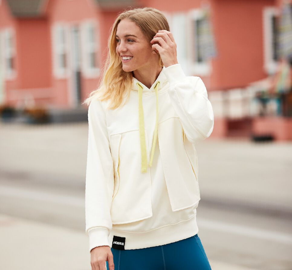 Hoka One One Bondi Hoodie Unisex Vita | 04GVMOLEZ