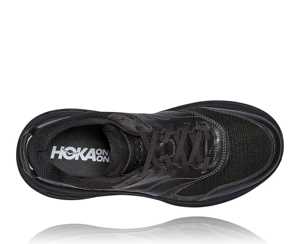 Hoka One One Bondi L Stabila Löparskor Unisex Svarta | 39ISMOVZQ