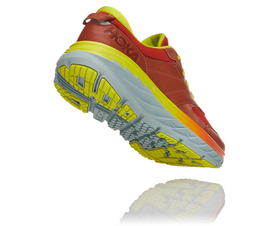 Hoka One One Bondi L Stabila Löparskor Unisex Auburn / Chili | 60FMSHCDA