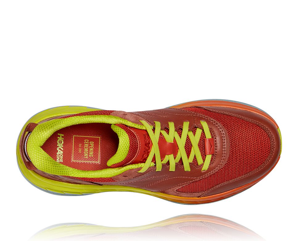 Hoka One One Bondi L Stabila Löparskor Unisex Auburn / Chili | 60FMSHCDA