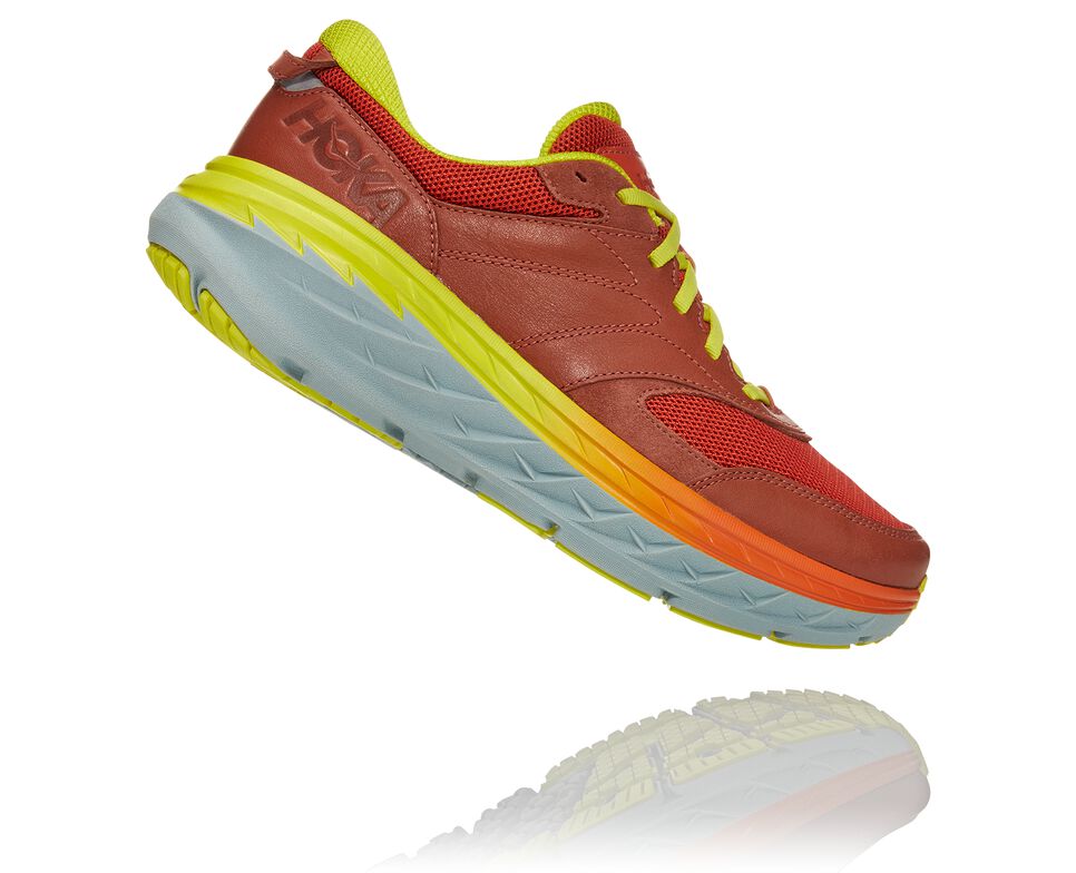 Hoka One One Bondi L Stabila Löparskor Unisex Auburn / Chili | 60FMSHCDA