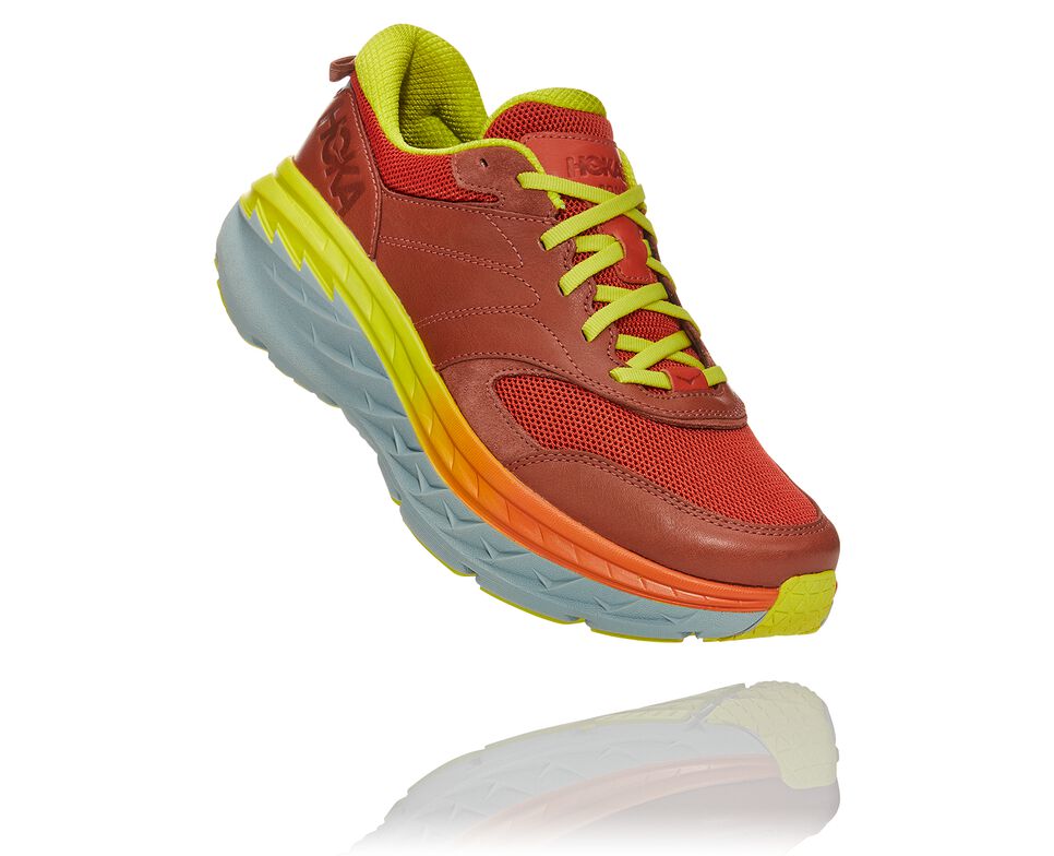 Hoka One One Bondi L Stabila Löparskor Unisex Auburn / Chili | 60FMSHCDA