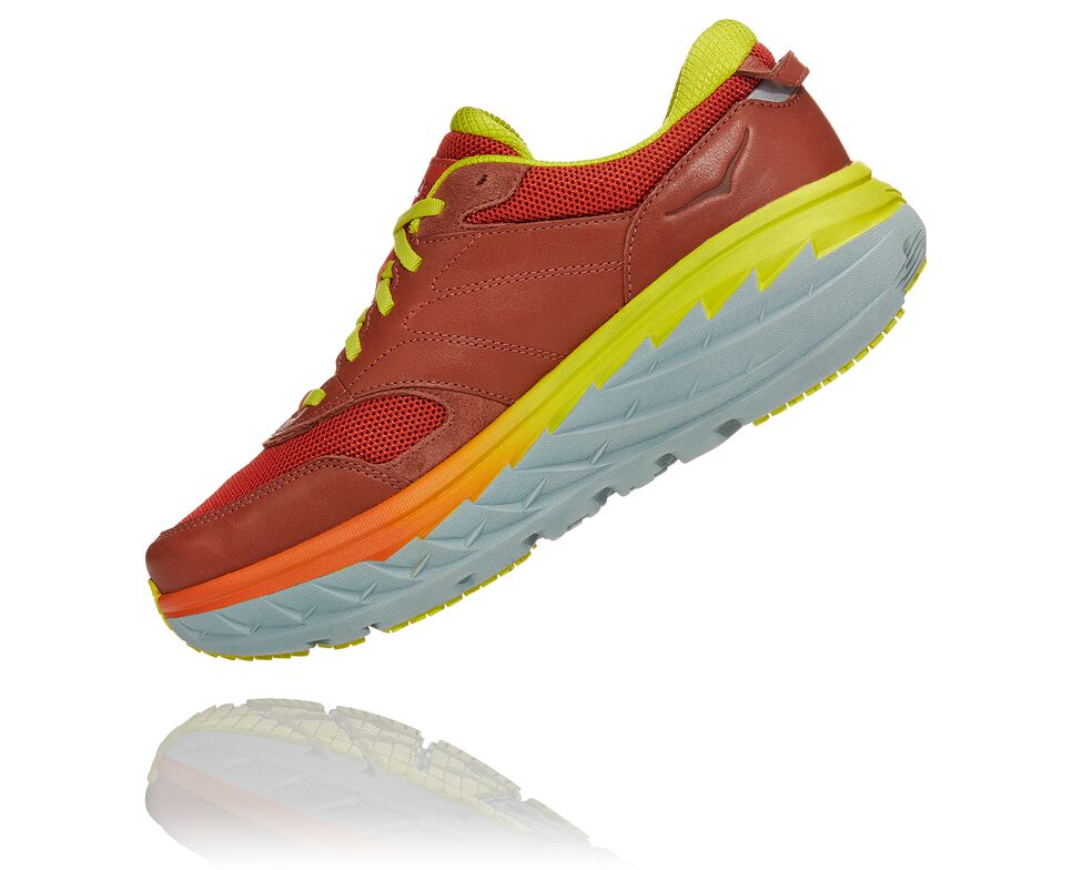 Hoka One One Bondi L Stabila Löparskor Unisex Auburn / Chili | 98OJMLYPF