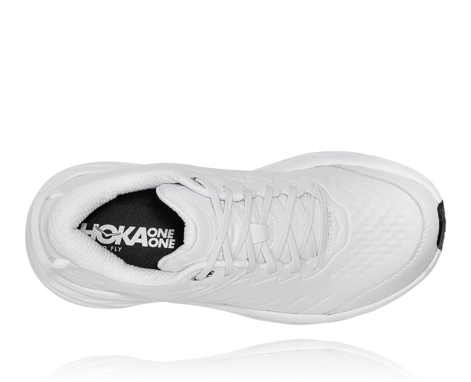 Hoka One One Bondi Sr Stabila Löparskor Herr Vita Vita | 01RFXLMQV