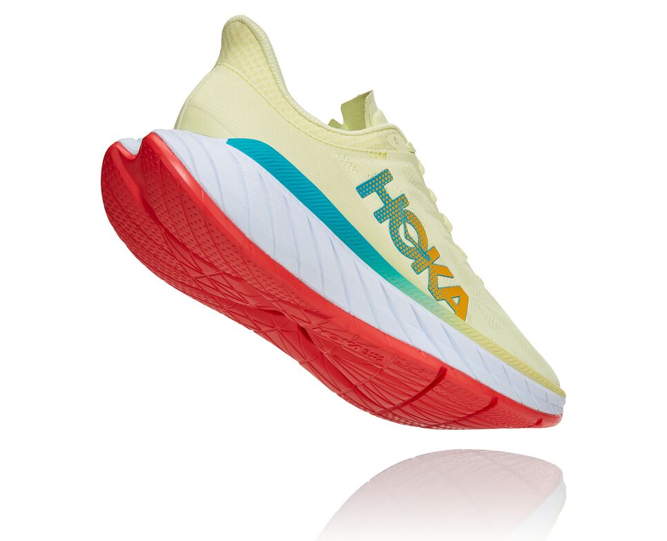 Hoka One One Carbon X 2 Stabila Löparskor Herr Gröna Korall | 42HKRMWSY