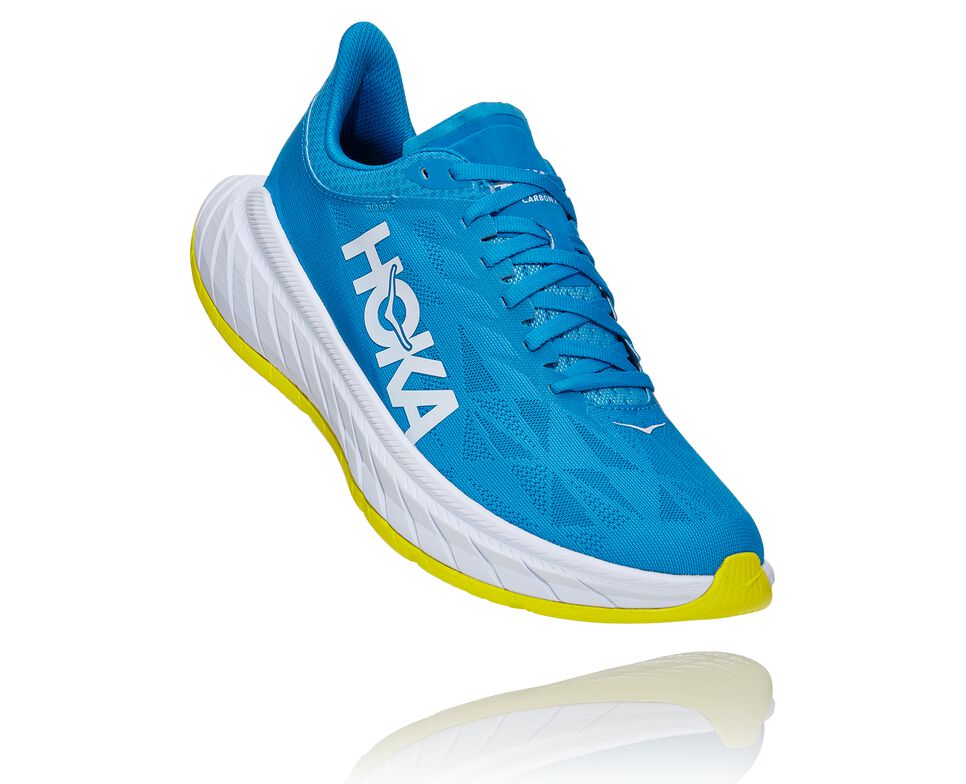 Hoka One One Carbon X 2 Stabila Löparskor Herr Blå | 69EYZWTCS