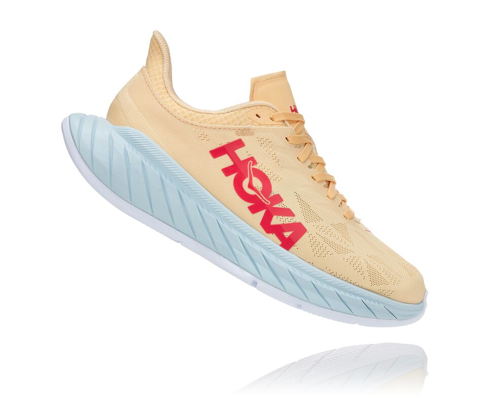 Hoka One One Carbon X 2 Stabila Löparskor Dam Rosa | 80MJPSZUL