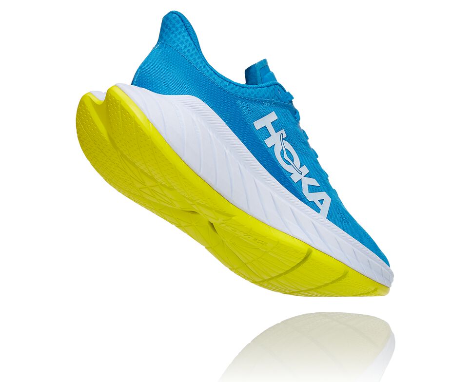 Hoka One One Carbon X 2 Stabila Löparskor Dam Blå | 96FCMNHWA