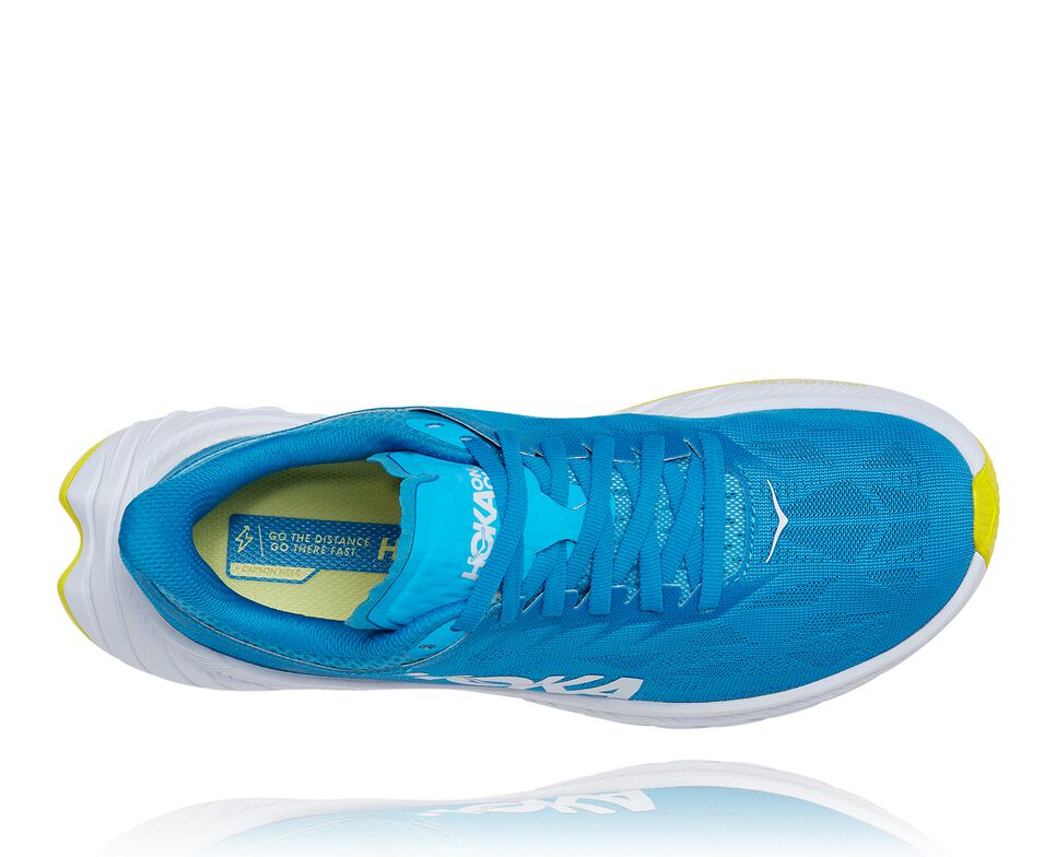 Hoka One One Carbon X 2 Stabila Löparskor Dam Blå | 96FCMNHWA