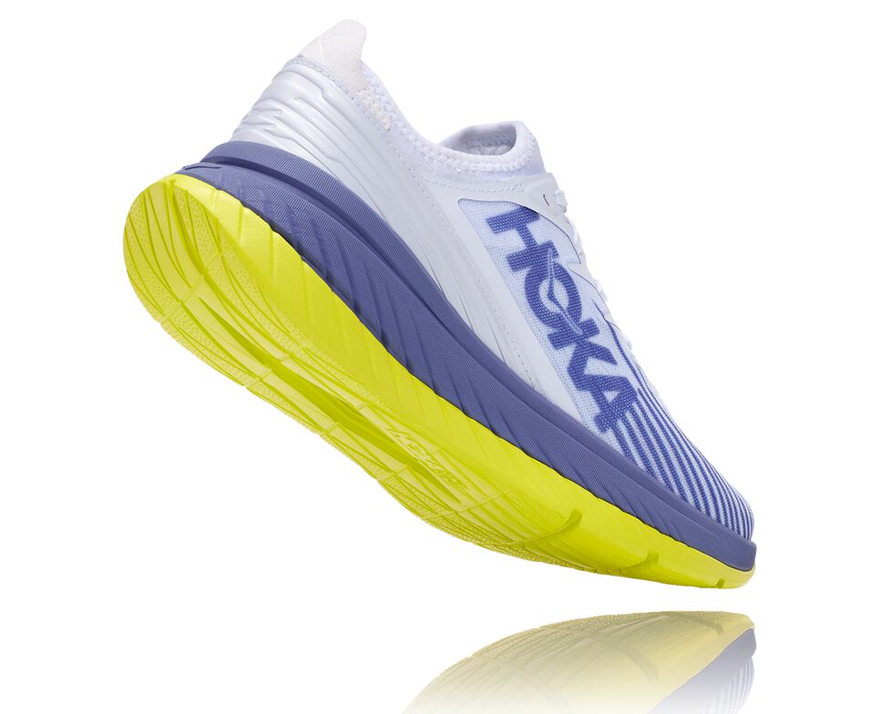 Hoka One One Carbon X-SPE Stabila Löparskor Unisex Vita Blå | 56HEJSWYD