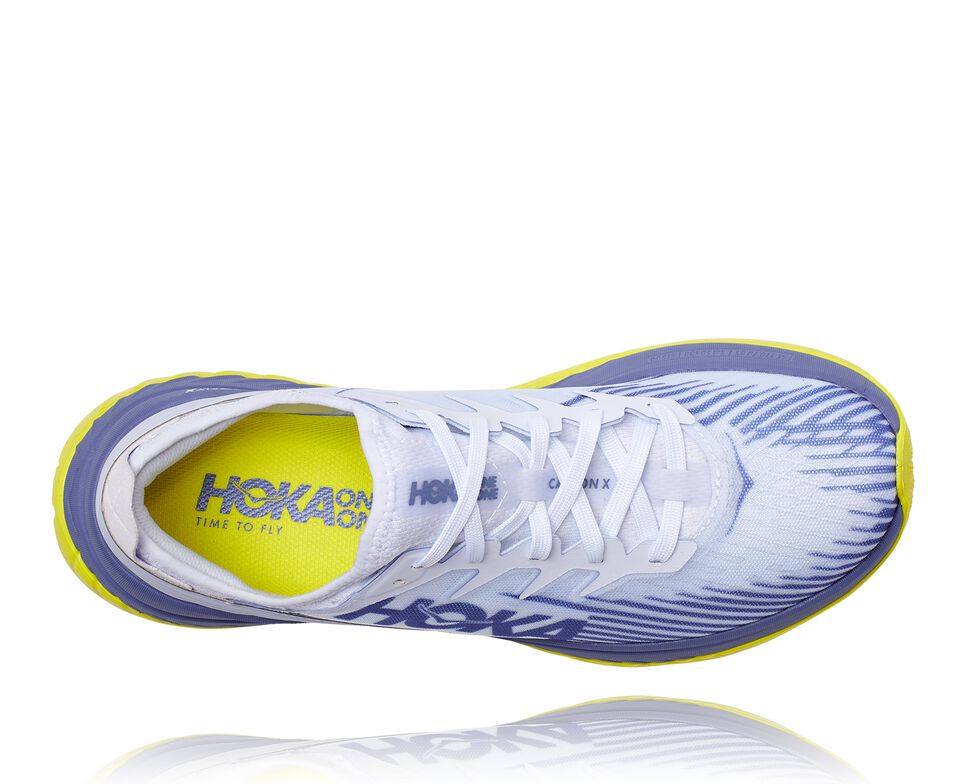 Hoka One One Carbon X-SPE Stabila Löparskor Unisex Vita Blå | 56HEJSWYD