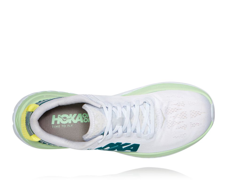 Hoka One One Carbon X Stabila Löparskor Herr Gröna Vita | 10DHYJWMR