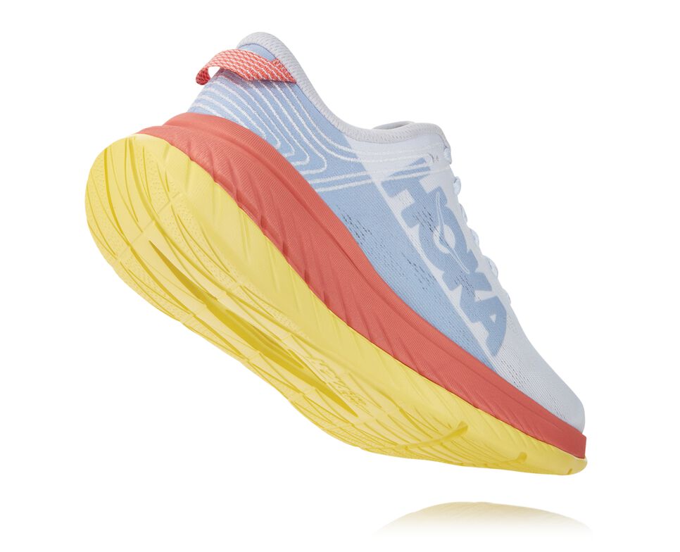 Hoka One One Carbon X Stabila Löparskor Dam Nimbus Cloud / Lantana | 63QZHLXWJ