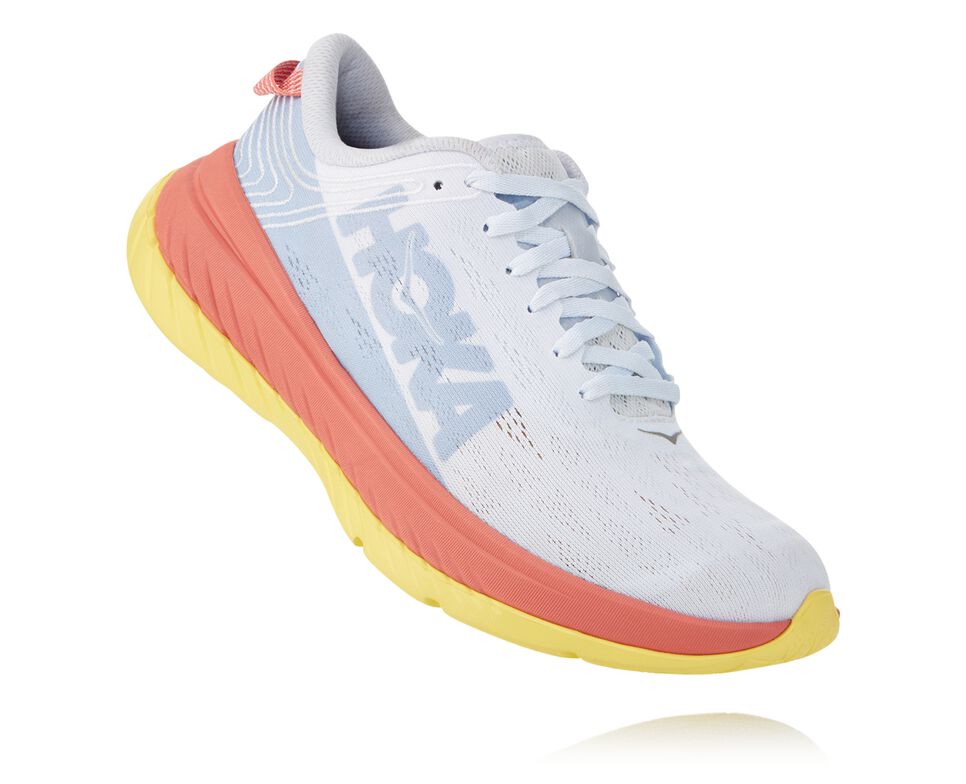 Hoka One One Carbon X Stabila Löparskor Dam Nimbus Cloud / Lantana | 63QZHLXWJ