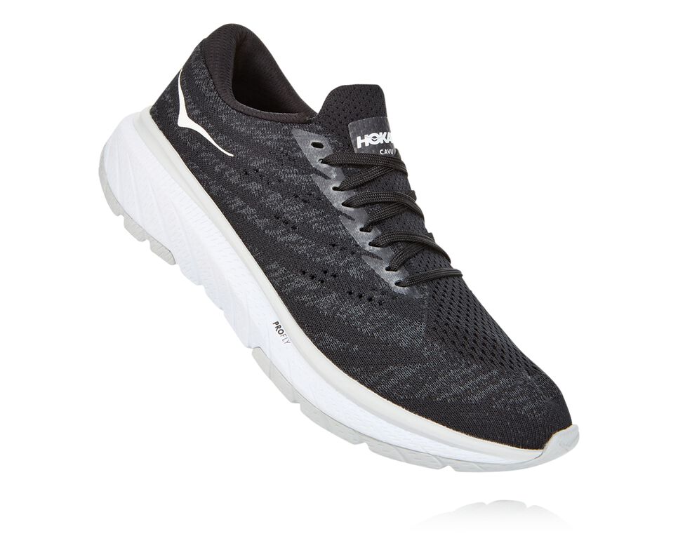 Hoka One One Cavu 3 Stabila Löparskor Dam Svarta Vita | 02PEIFULB